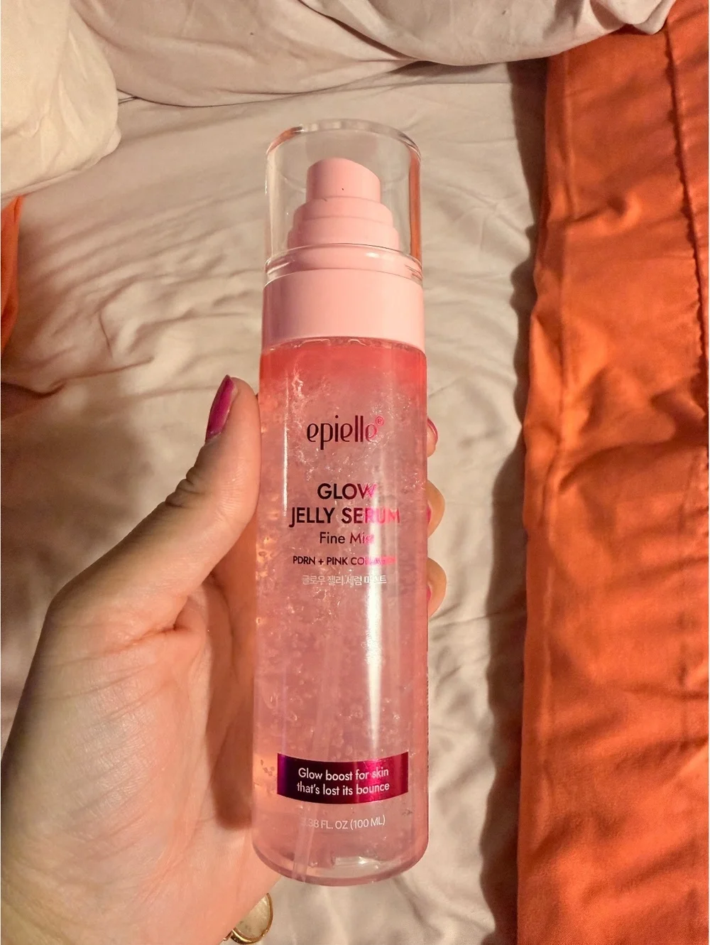 Epielle Glow Jelly Serum Fine Mist with Pink Collagen 3.38 fl oz